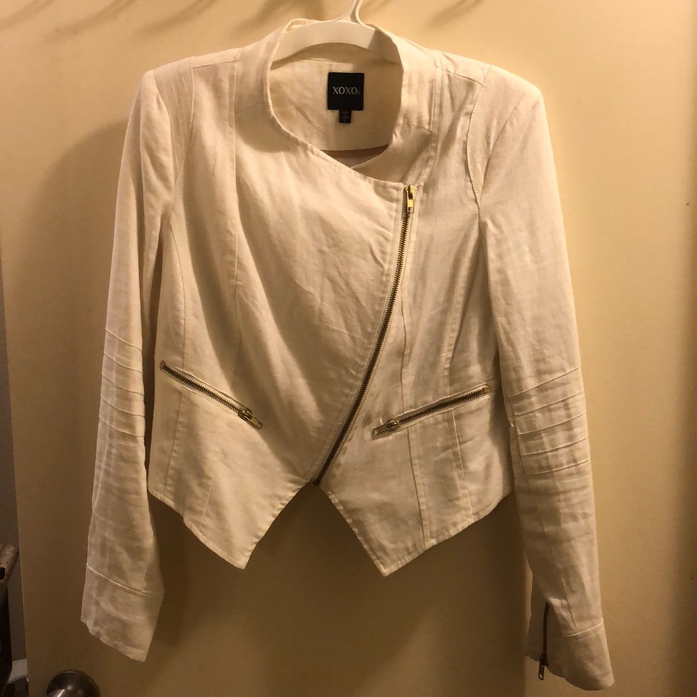 White Linen Moro Jacket